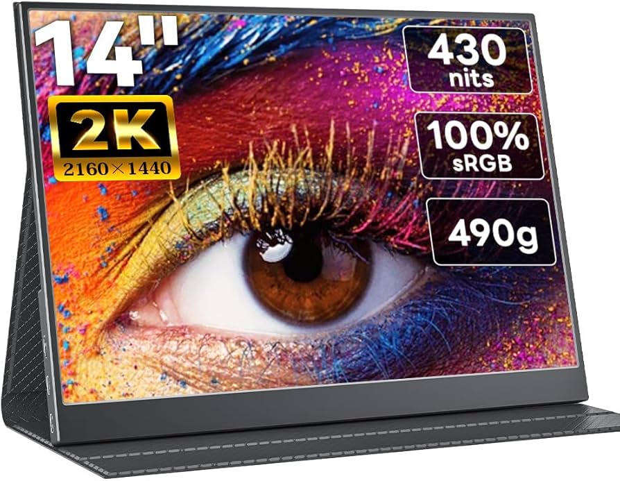 Amazon.co.jp: Upperizon モバイルモニター 14インチ 2K IPSパネル 100